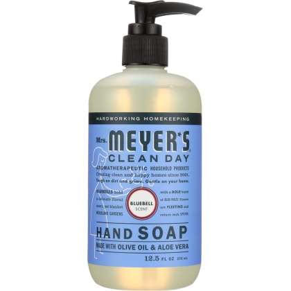 MRS. MEYER\'S CLEAN DAY: Liquid Hand Soap Bluebell Scent, 12.5 oz