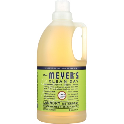 MRS. MEYER\'S: Clean Day Laundry Detergent Lemon Verbena Scent, 64 oz