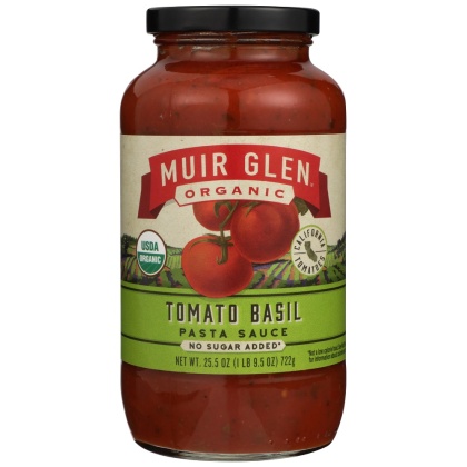 MUIR GLEN ORGANIC: Tomato Basil Pasta Sauce, 25.5 Oz