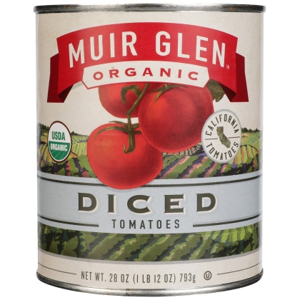 MUIR GLEN: Organic Diced Tomatoes, 28 oz