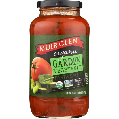 MUIR GLEN: Organic Pasta Sauce Garden Vegetable, 25.5 oz