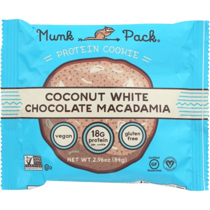 MUNK PACK: Cookie Protein Coconut White Chocolate, 2.96 oz