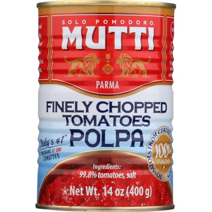 MUTTI: Finely Chopped Tomatoes Polpa, 14 oz