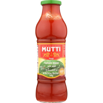 MUTTI: Tomato Puree With Basil Passat, 24.5 oz