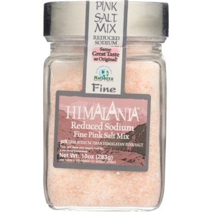 NATIERRA: Himalania Reduced Sodium Fine Pink Salt, 10 oz