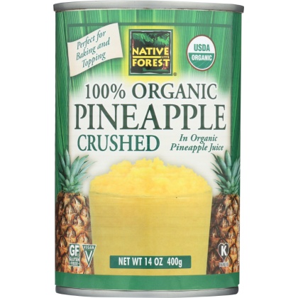 NATIVE FOREST: Organic Crushed Pineapple, 14 oz