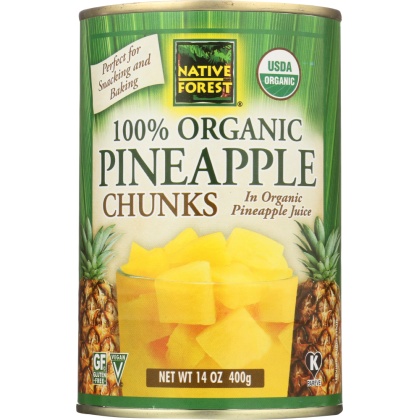 NATIVE FOREST: Organic Pineapple Chunks, 14 oz