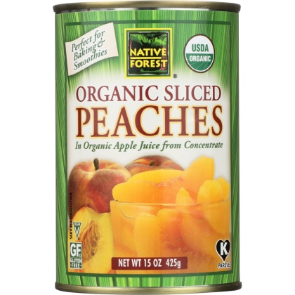 NATIVE FOREST: Organic Sliced Peaches, 15 oz