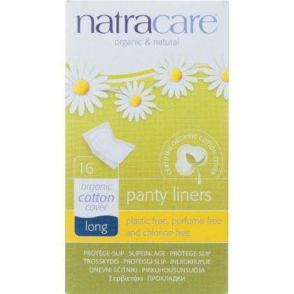 NATRACARE: Long Panty Liners, 16 pcs