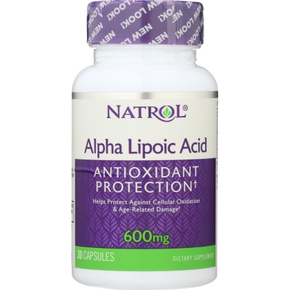 NATROL: Alpha Lipoic Acid 600 mg, 30 Capsules