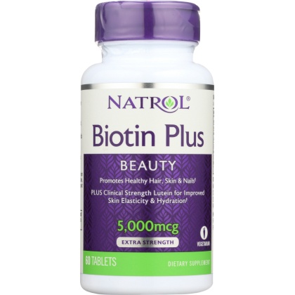 NATROL: Biotin Plus + Lutein, 60 tb