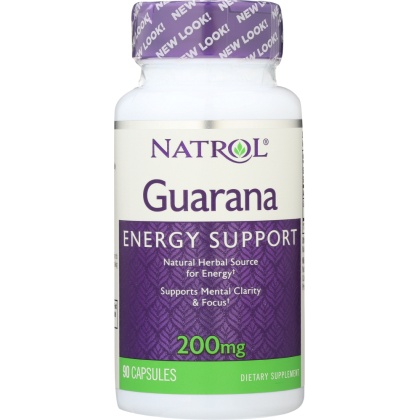 NATROL: Guarana 200 mg, 90 Capsules