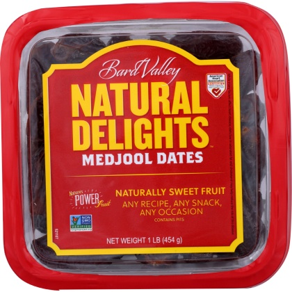 NATURAL DELIGHTS: Date Medjool Whole, 1 lb