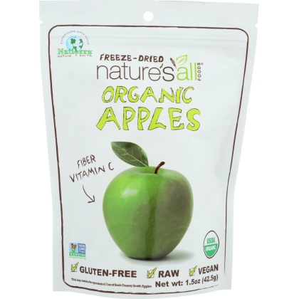 NATURE\'S ALL: Organic Freeze Dried Apples, 1.5 oz