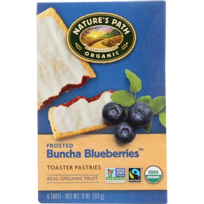 NATURE\'S PATH: Frosted Buncha Blueberries Toaster Pastries, 11 oz