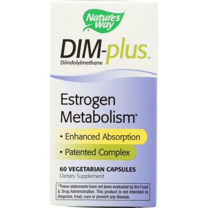 NATURE\'S WAY: DIM-plus Estrogen Metabolism, 60 Vegetable Caps