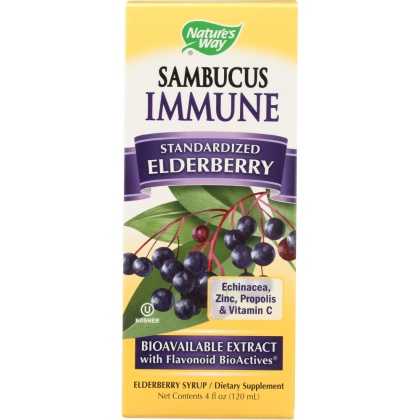 NATURE\'S WAY: Sambucus Immune System Syrup Standardized Elderberry, 4 oz