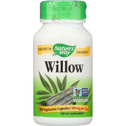 NATURE\'S WAY: White Willow Bark 400 mg, 100 capsules