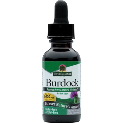 NATURES ANSWER: Burdock Root Alcohol Free, 1 oz