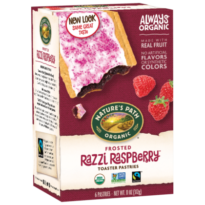 NATURES PATH: Frosted Razzi Raspberry Toaster Pastries, 11 oz