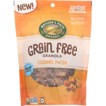 NATURES PATH: Grain Free Granola Caramel Pecan, 8 oz