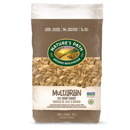 NATURES PATH: Multigrain Oat Bran Flakes Cereal, 32 oz