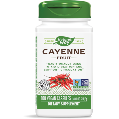 NATURES WAY: Cayenne Pepper 40,000 SHU/g, 100 vc