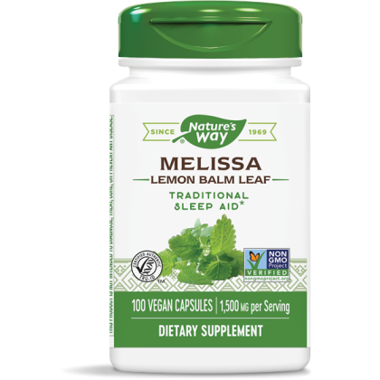 NATURES WAY: Melissa Lemon Balm Leaf, 100 vc