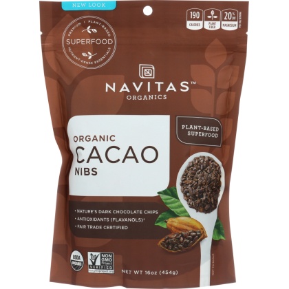 NAVITAS: Cacao Nibs Organic, 16 oz