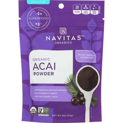 NAVITAS: Organic Acai Powder, 4 oz