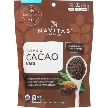 NAVITAS: Organic Cacao Nibs, 8 oz