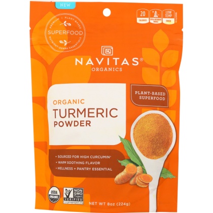 NAVITAS: Turmeric Powder Organic, 8 oz