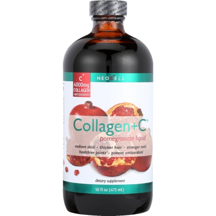 NEOCELL: Collagen+C Pomegranate Liquid, 16 oz