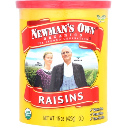 NEWMAN\'S OWN: Organic California Raisins, 15 oz