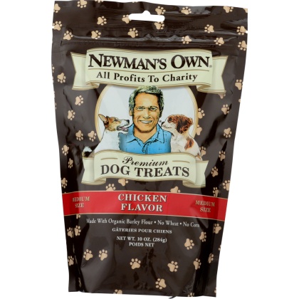 NEWMAN\'S OWN: Premium Dog Treats Chicken Medium Size, 10 oz