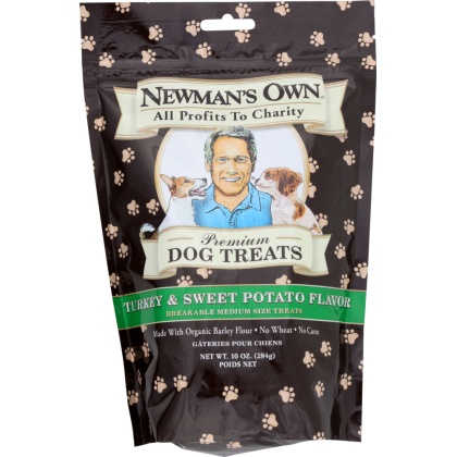 NEWMAN\'S OWN: Premium Dog Treats Turkey and Sweet Potato, 10 oz