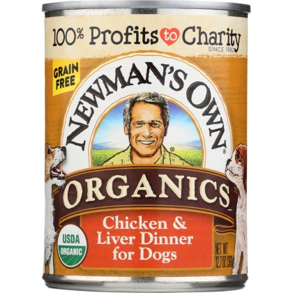 NEWMANS OWN ORGANIC: Dog Can Green Free Liver Chicken, 12.7 oz