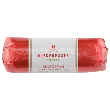 NIEDEREGGER MARZIPAN: Marzipan Loaf Large Chocolate Cover, 4.4 oz