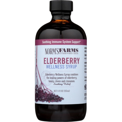 NORMS FARMS: Syrup Elderberry Wellness, 8 fo