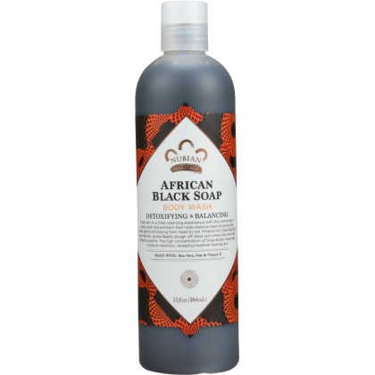NUBIAN HERITAGE: African Black Soap Body Wash, 13 oz