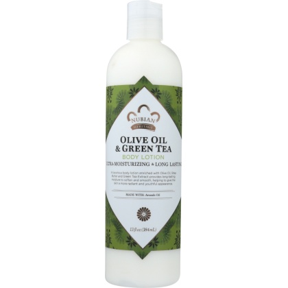 NUBIAN HERITAGE: Olive Oil and Green Tea Body Lotion, 13 fl oz