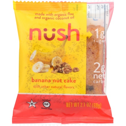 NUSH: Cake Slice Banana Nut, 2.1 oz