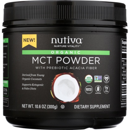 NUTIVA: MCT Powder, 10.6 oz