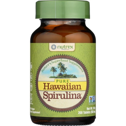 NUTREX: Hawaii Spirulina Pacifica Pure Hawaiian Nature\'s Multi-Vitamin 500 Mg, 200 Tablets
