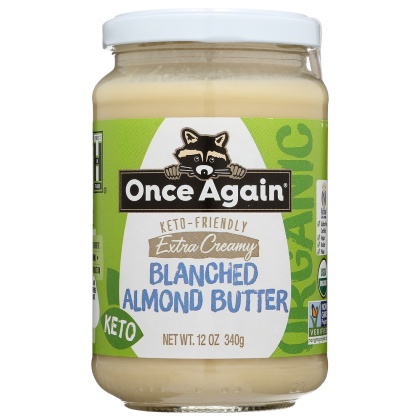 ONCE AGAIN: Extra Creamy Blanched Almond Butter, 12 oz