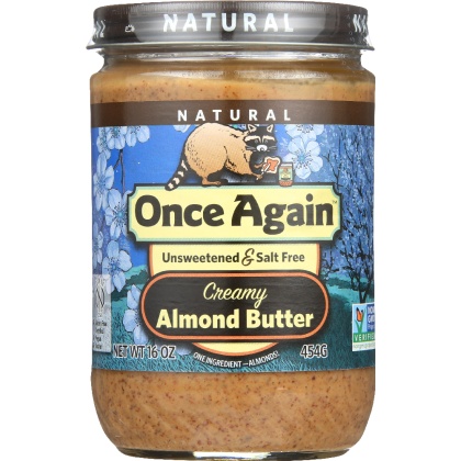 ONCE AGAIN: Natural Almond Butter Creamy, 16 oz