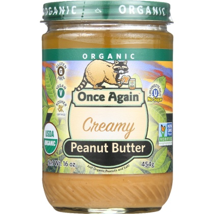 ONCE AGAIN: Peanut Butter Smooth Organic, 16 oz