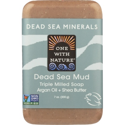 ONE WITH NATURE: Dead Sea Mud Minerals Soap Bar, 7 oz