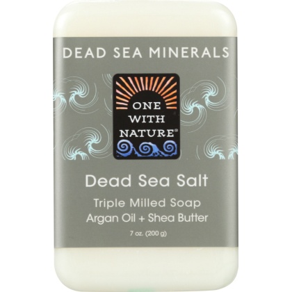 ONE WITH NATURE: Dead Sea Salt Minerals Soap Bar, 7 oz