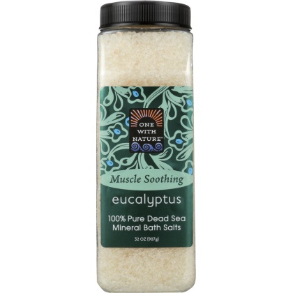 ONE WITH NATURE: Mineral Bath Salts Eucalyptus, 32 oz